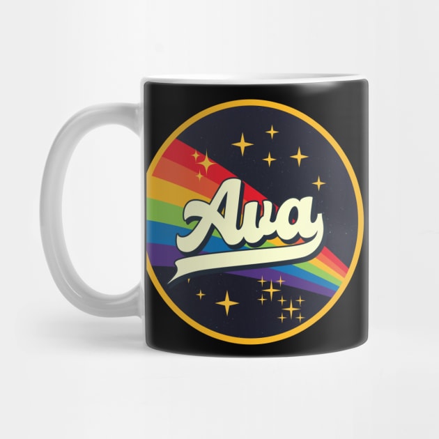 Ava // Rainbow In Space Vintage Style by LMW Art